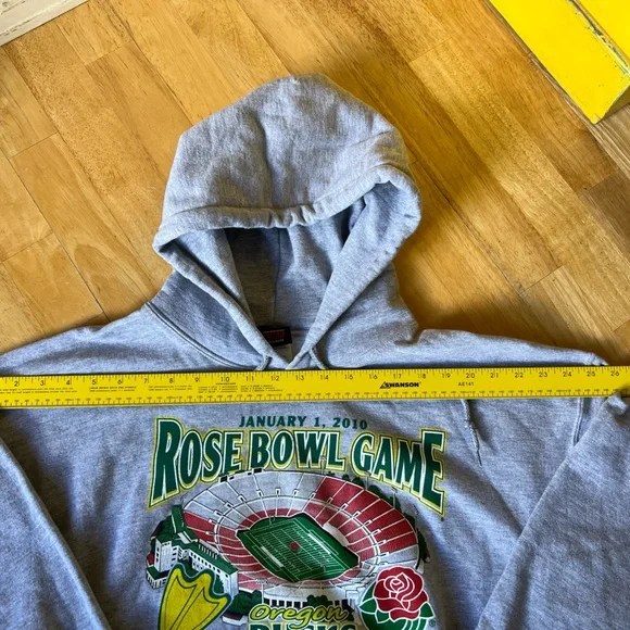 Rose Bowl Oregon Ducks Game Sweatshirt Vintage 2010 - Picture 4 of 15